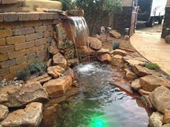 Outdoor water feature by Just Sprinklers